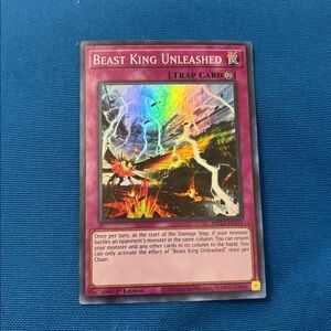 Yugioh Card Beast King Unleashed Trap Card 1st Edition Shiny 2020 NWOTS
